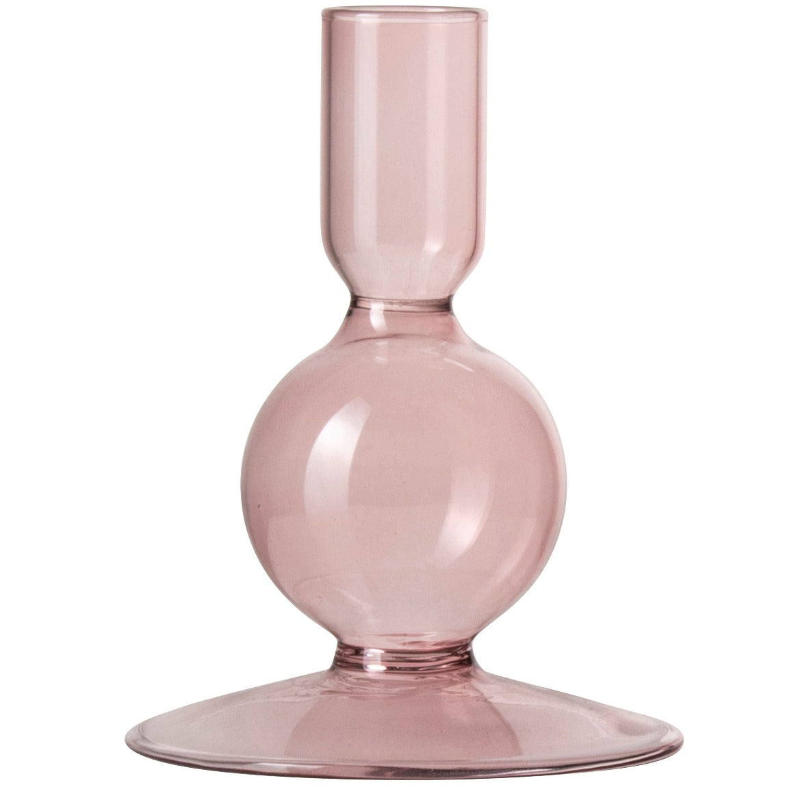 Pink LASTRANTIA Glas - – Stabkerzenhalter aus