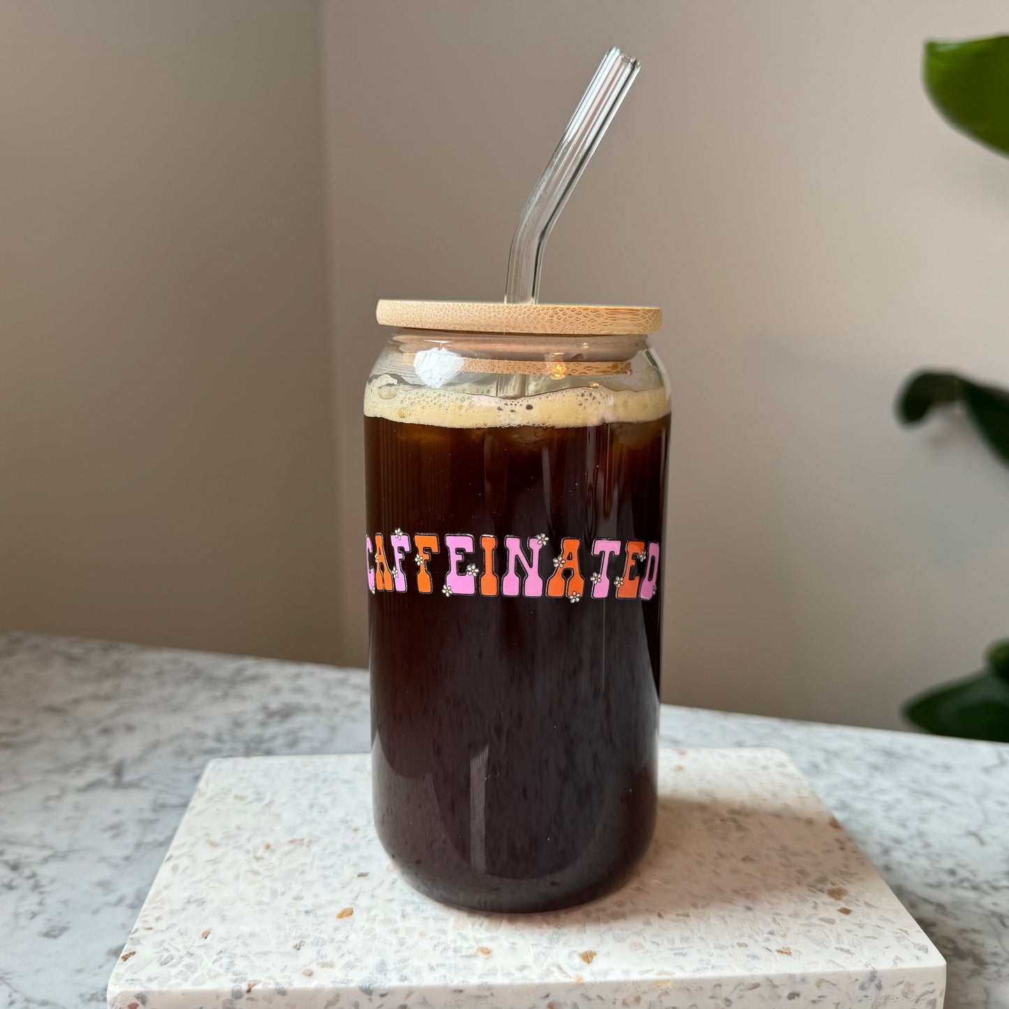 Trinkglas - Caffeinated
