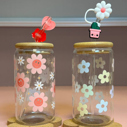 Trinkglas - Blumen